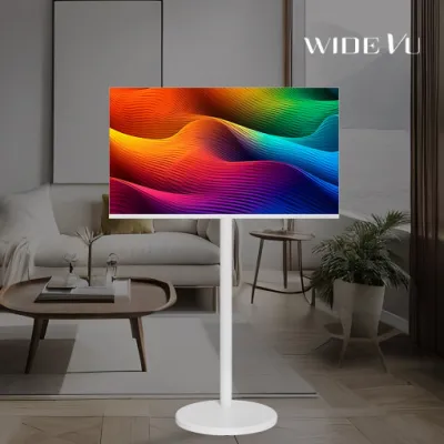 화이트에디션 43인치 4K UHD 스마트 이동식 TV 셋트 (자가설치)