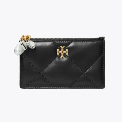 Kira Diamond Quilt Charm Zip Card Case