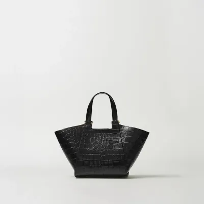 SAC MINI EPURE_CROCO BLACK
