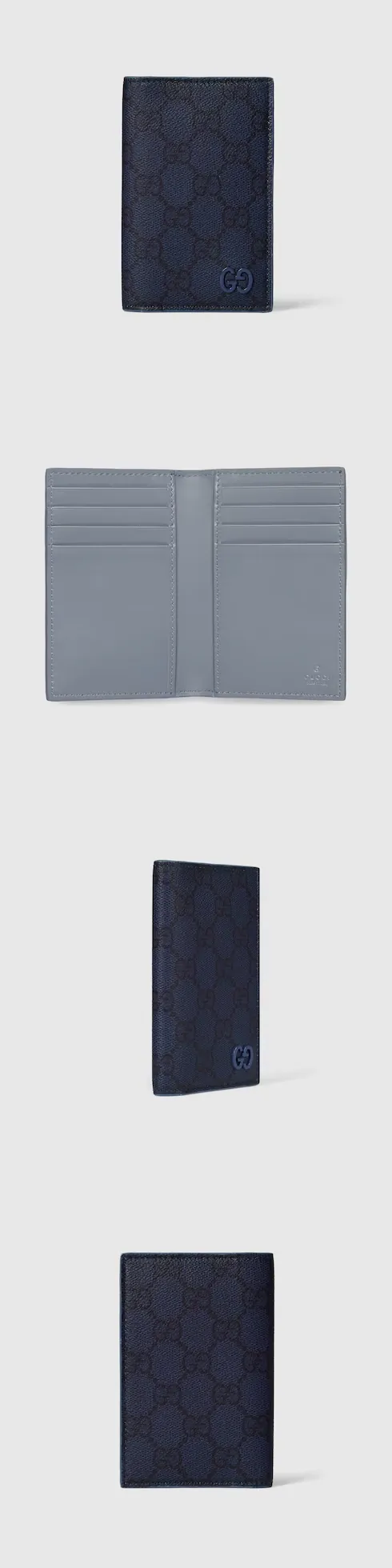 더스티 블루 내부 GG 롱 카드 케이스 상세 1