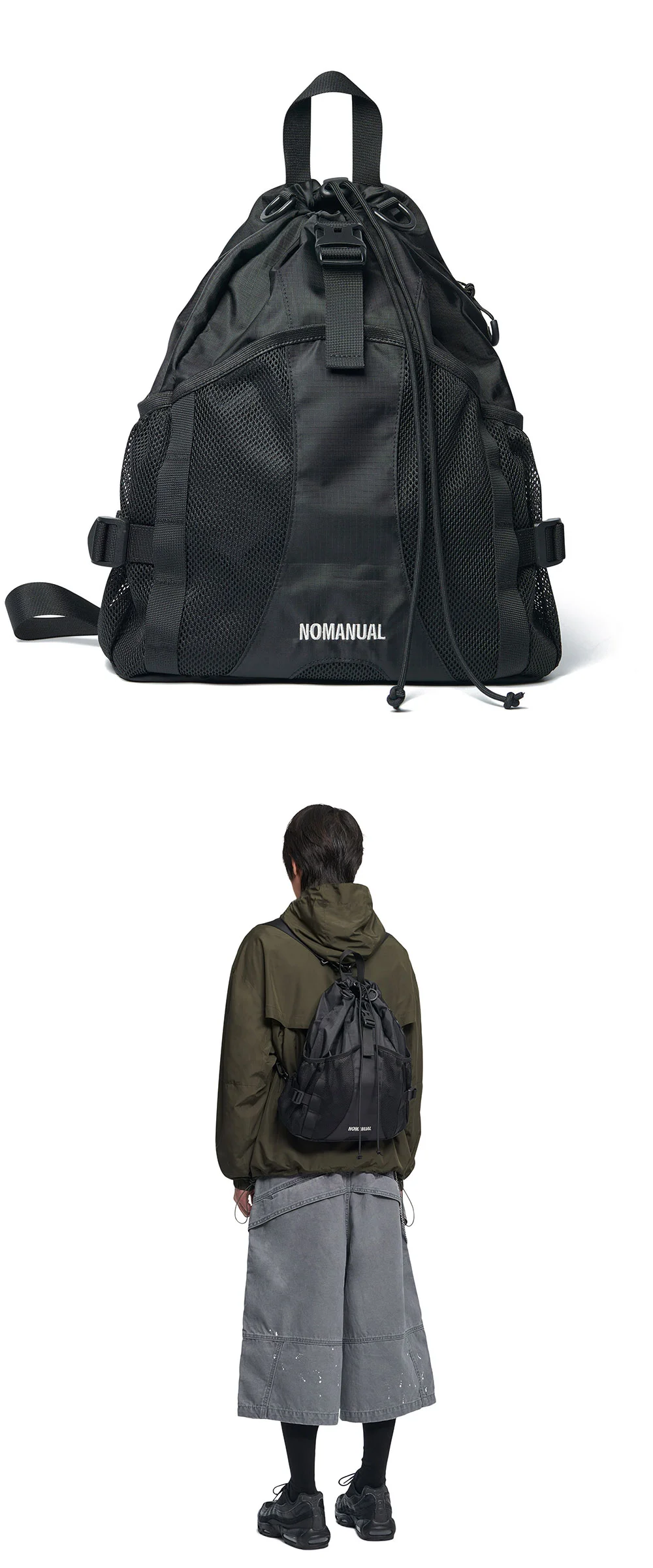 2WAY STRING BAG - BLACK 상세 1