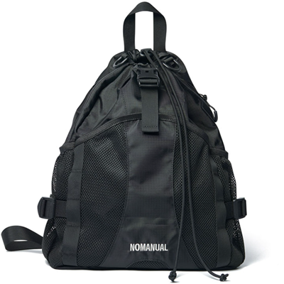 2WAY STRING BAG - BLACK