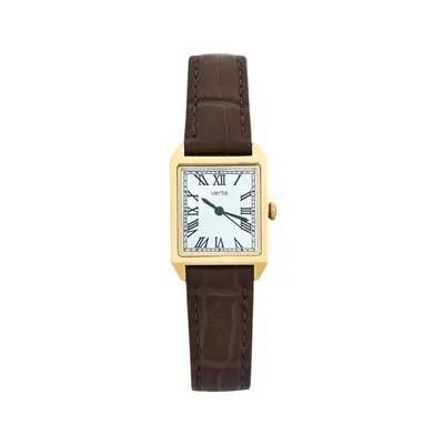 Tempo carre watch (brun)