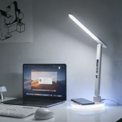 LS300WC 무선 충전 LED 스탠드 시계 알람