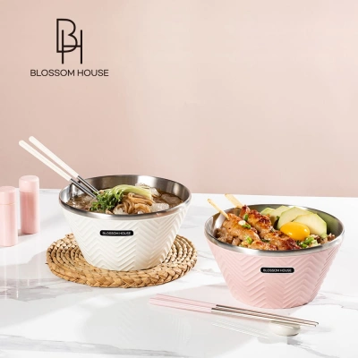 듀오 이중 면기 2P + 젓가락 2벌 세트