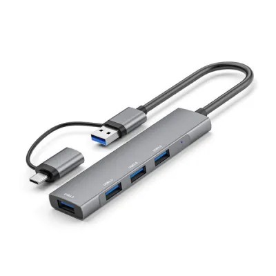 파월 듀얼커넥터 C타입 USB A 4포트 허브 UH2172CA