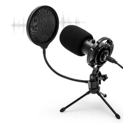 MK2092UB 개인방송 USB 마이크 팝필터 윈드스크린 쇼크마운트